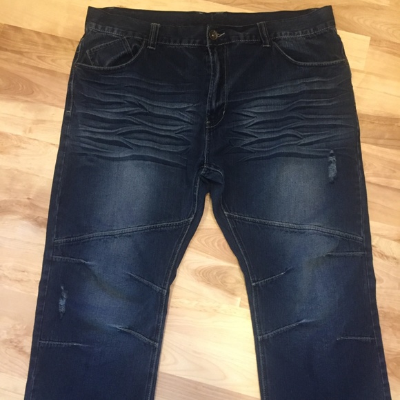 SOLD :-) Blue Geare Denim Jeans Big & Tall Mens - Picture 2 of 8